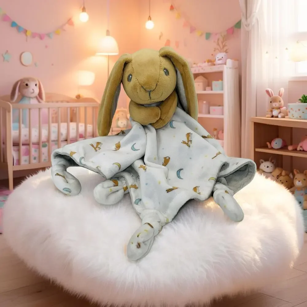Guess How Much I Love You Bunny Rabbit Lovey Security Blanket Plush Knotted Toy